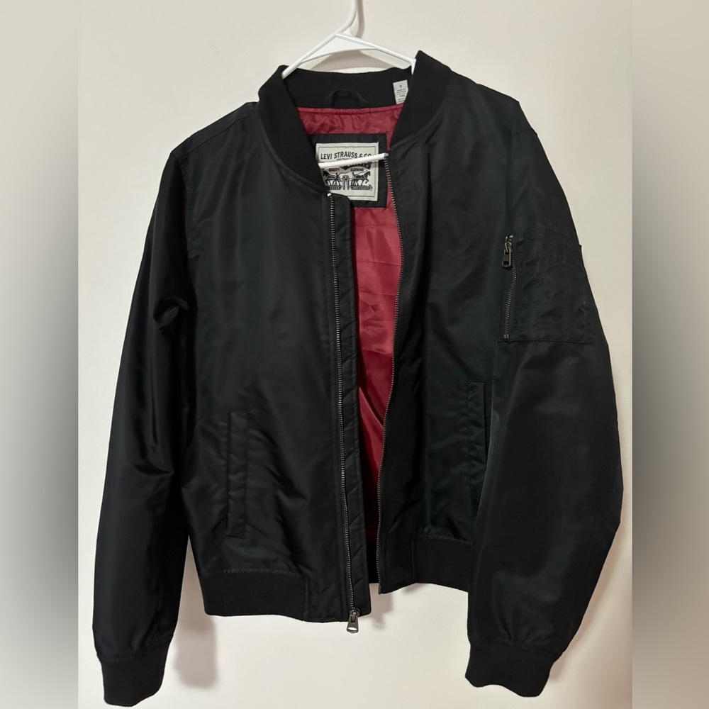 Levi Strauss Flight Jacket Bomber Black Men’s Small